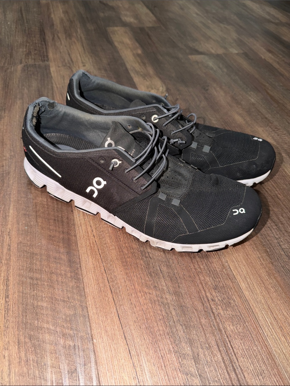 On Cloud 5 Shoes Mens Size 13 Black Running Sneakers Casual Lightweight